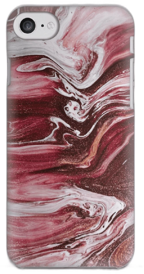 Marble Silicone case Θήκη για Iphone 7 / 8 / SE 2020/SE 2022 red