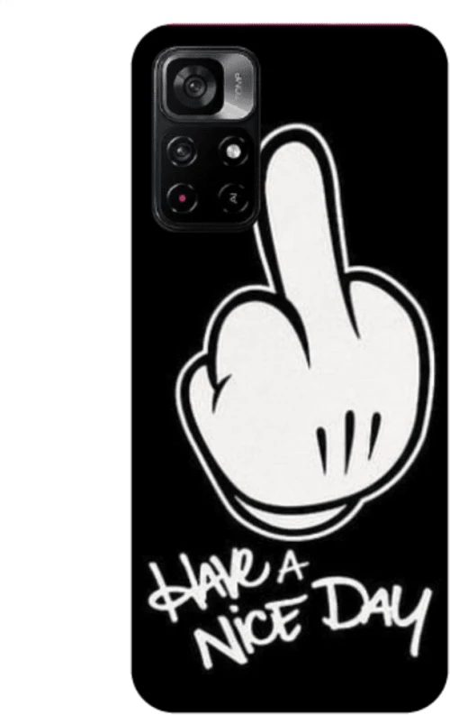 Have A Nice Day Silicone case Θήκη για Xiaomi Poco M4 Pro black