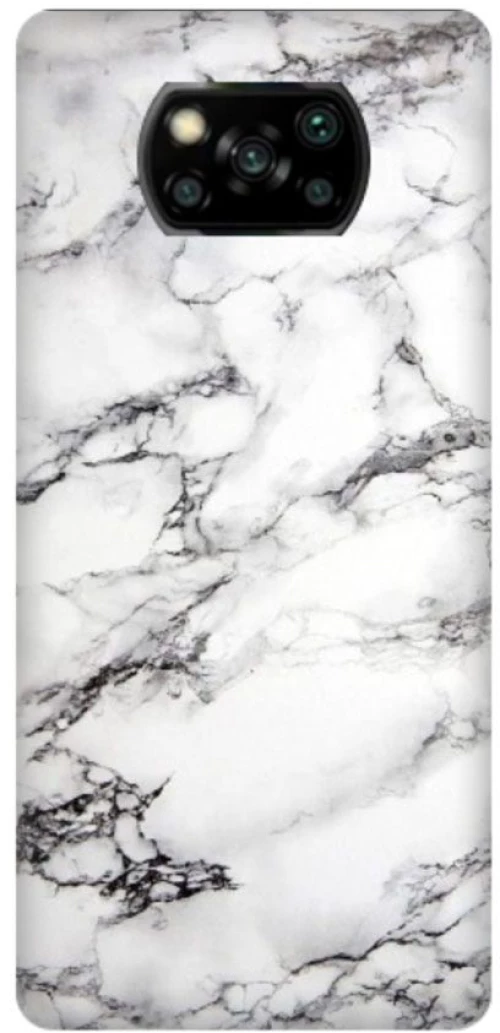 Marble Silicone case Θήκη για Xiaomi Poco X3 / X3 Pro white