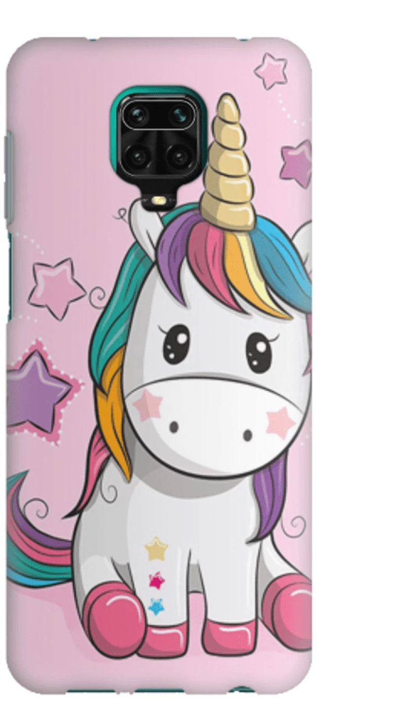 Baby Unicorn Silicone case Θήκη για Xiaomi Redmi Note 9s / 9 Pro / 9 Pro Max pink