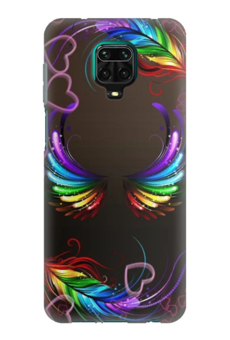 Feathers Silicone case Θήκη για Xiaomi Redmi Note 9s / 9 Pro / 9 Pro Max multicolour