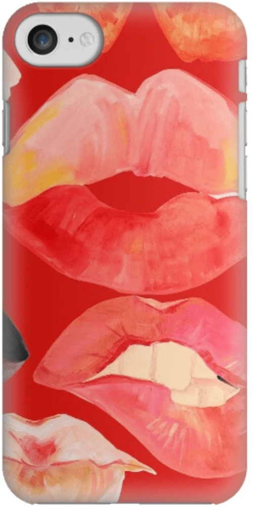 Lips Silicone case Θήκη για Iphone 7 / 8 / SE 2020/SE 2022 red
