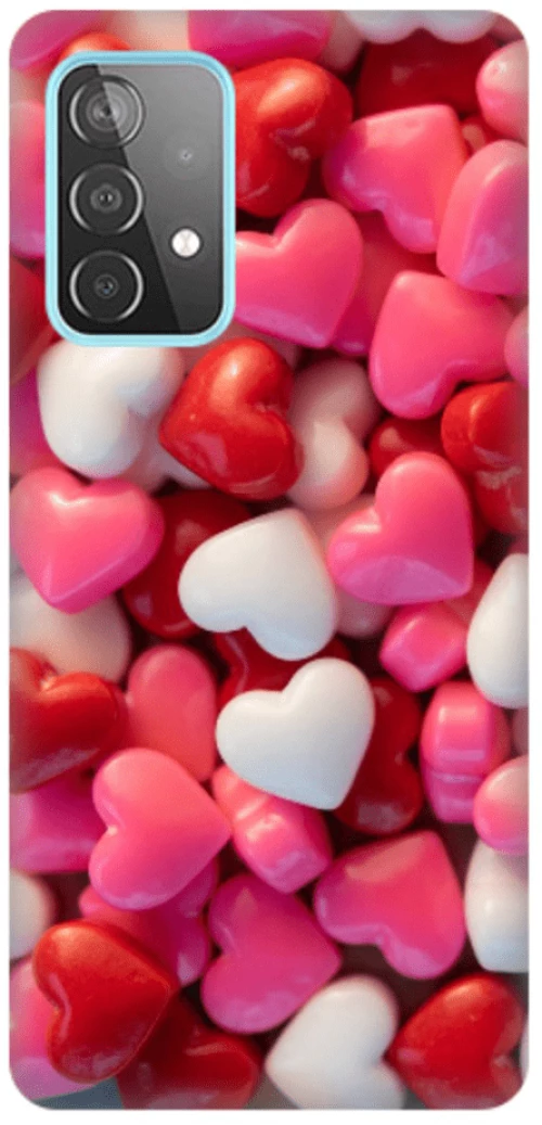 Chocolate Hearts Silicone case Θήκη για Samsung Galaxy A33 5G pink