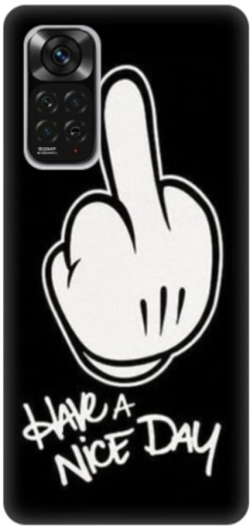 Have A Nice Day Silicone case Θήκη για Xiaomi Redmi Note 11 4G black