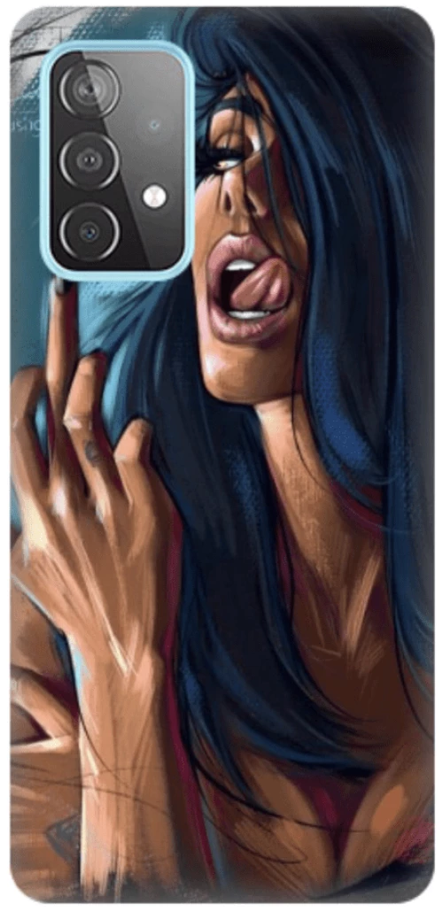 Woman Silicone case Θήκη για Samsung Galaxy A33 5G blue