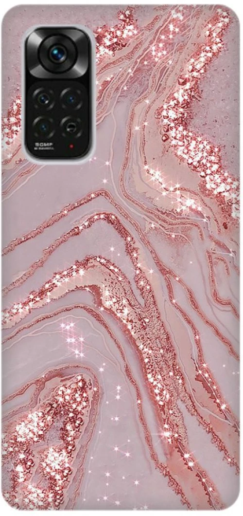 Marble Silicone case Θήκη για Xiaomi Redmi Note 11Pro 5G pink
