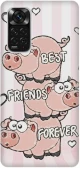 Best Friends Forever Silicone case Θήκη για Xiaomi Redmi Note 11 Pro 5G pink