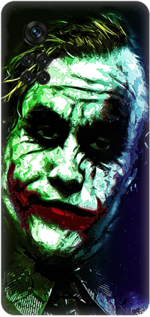 Glossy Joker Custom Silicone case Θήκη για Xiaomi Poco X4 Pro 5G green