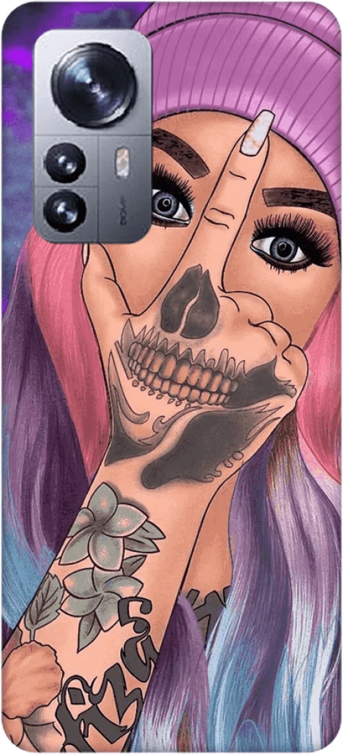 Woman Silicone case Θήκη για Xiaomi 12 5G pink