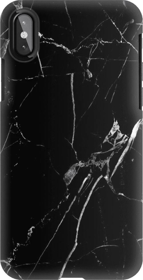 Marble Silicone case Θήκη για IPHONE X / XS black