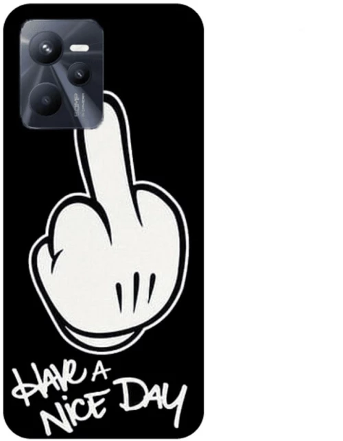 Have A Nice Day Silicone case Θήκη για Realme C35 black