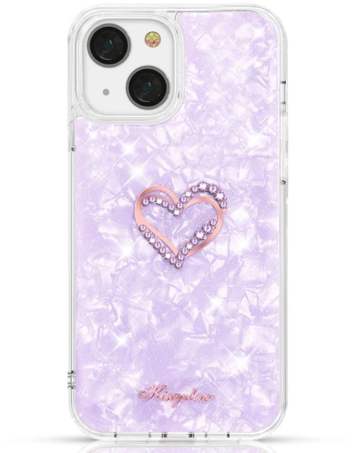 Kingxbar Epoxy Series case cover with original Swarovski crystals iPhone 13 purple*