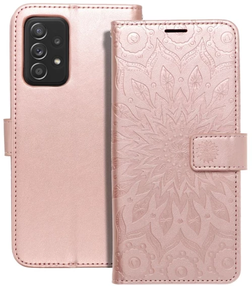 Forcell MEZZO Book case Θήκη για SAMSUNG A53 5G mandala rose gold*