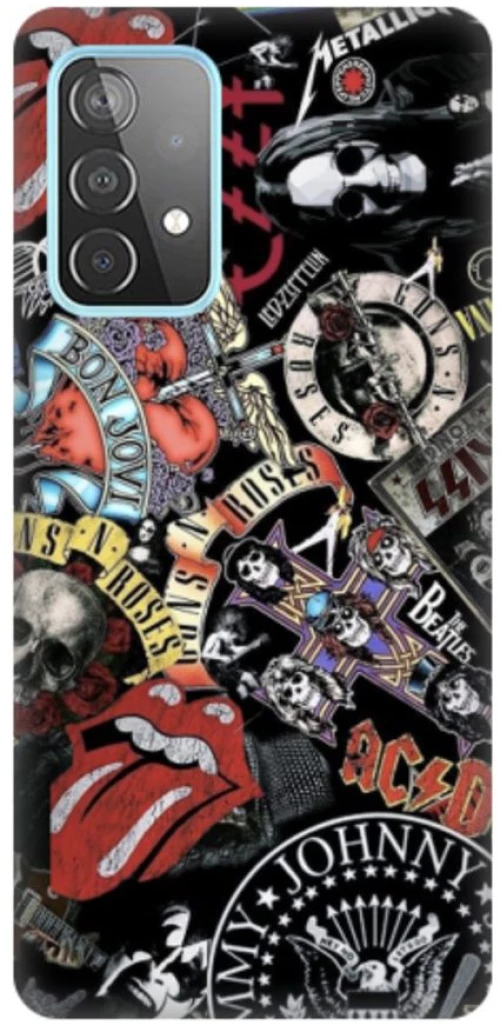 Rock Bands Silicone case Θήκη για Samsung Galaxy A73 5G black