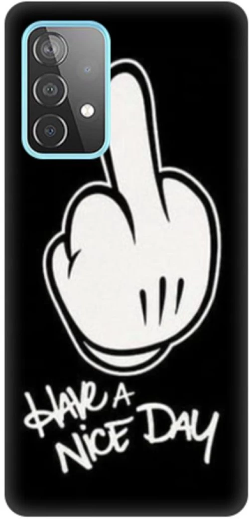 Have A Nice Day Silicone case Θήκη για Samsung Galaxy A73 5G black