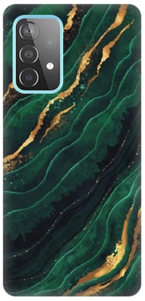 Marble Silicone case Θήκη για Samsung Galaxy A73 5G green