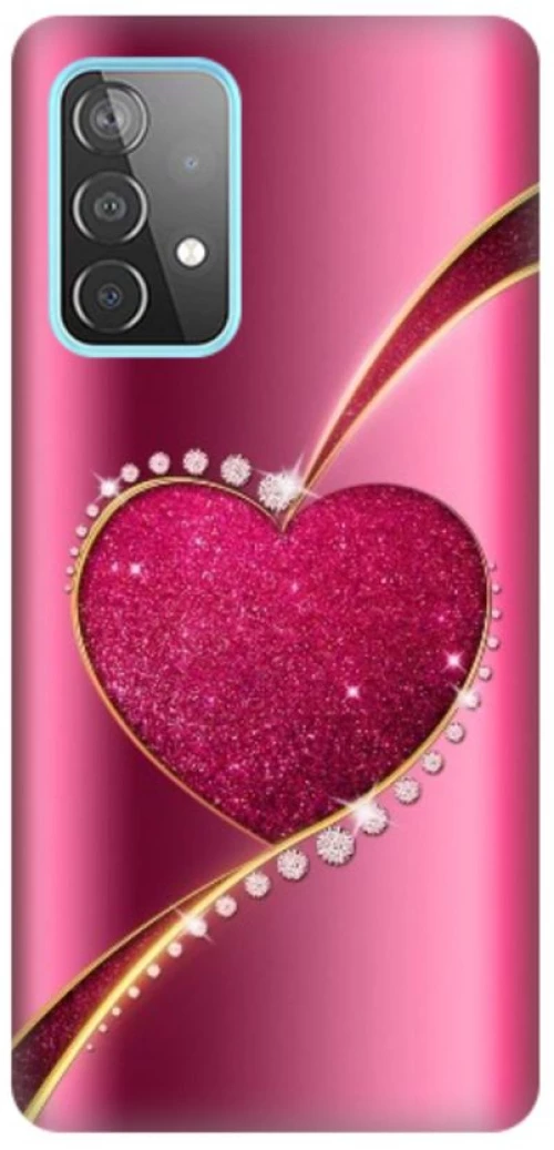 Shining Heart Silicone case Θήκη για Samsung Galaxy A23 pink
