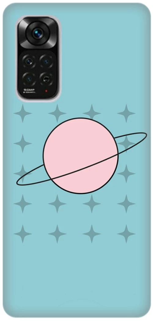 Comic Planet Silicone case Θήκη για Xiaomi Redmi Note 11 4G Light Blue