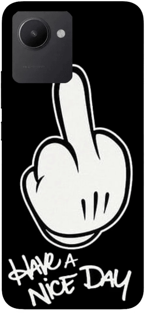 Have A Nice Day Silicone case Θήκη για Realme C30 black