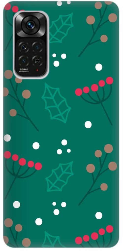 Custom Silicone case Christmas Edition Xiaomi Redmi Note 11 Pro 5G style 16 Green