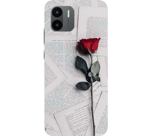 Roses Silicone case for Xiaomi Redmi A1 white