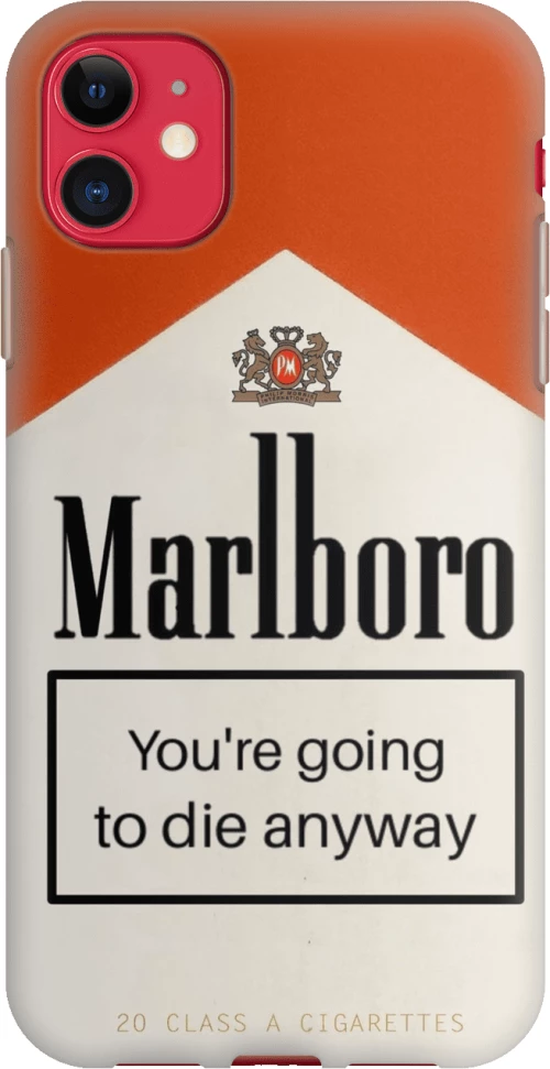 Cigare Silicone case Θήκη για iPhone 12 red