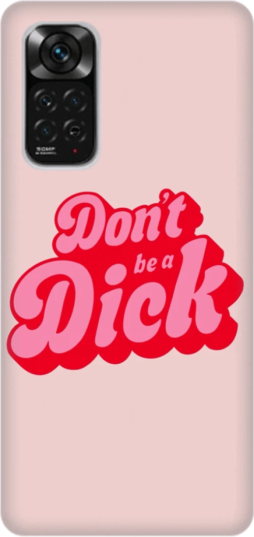Don't be a dick Silicone case Θήκη για Xiaomi Redmi Note 11 Pro / Note 11 Pro 5G pink