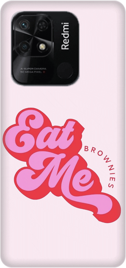 eat me Silicone case Θήκη για Xiaomi Redmi 10C red