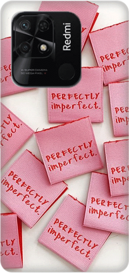 perfectly imperfect Silicone case Θήκη για Xiaomi Redmi 10C pink
