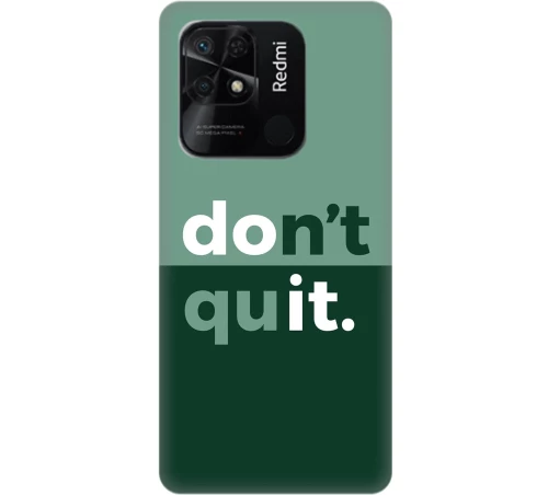 thiki-mania X Glossy Don’t Quit Custom Silicone case Green