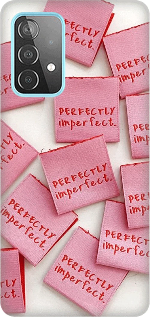 perfectly imperfect Silicone case Θήκη για Samsung Galaxy A53 pink