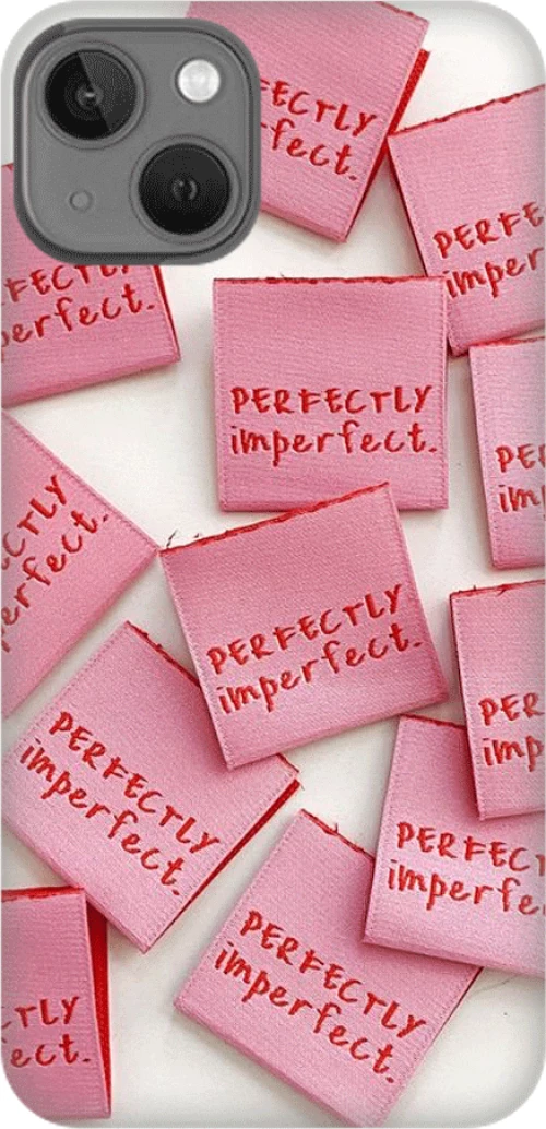 perfectly imperfect Silicone case Θήκη για iPhone 13 pink