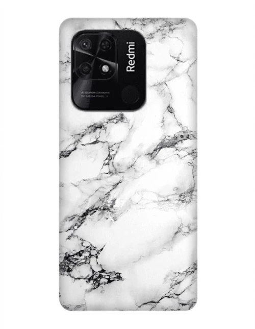 Marble Silicone case Θήκη για Xiaomi Poco C40 white