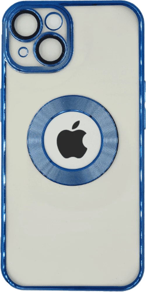 Electroplated Clear Case With Logo Ring Θήκη για iPhone 14 Plus Transparent / Blue