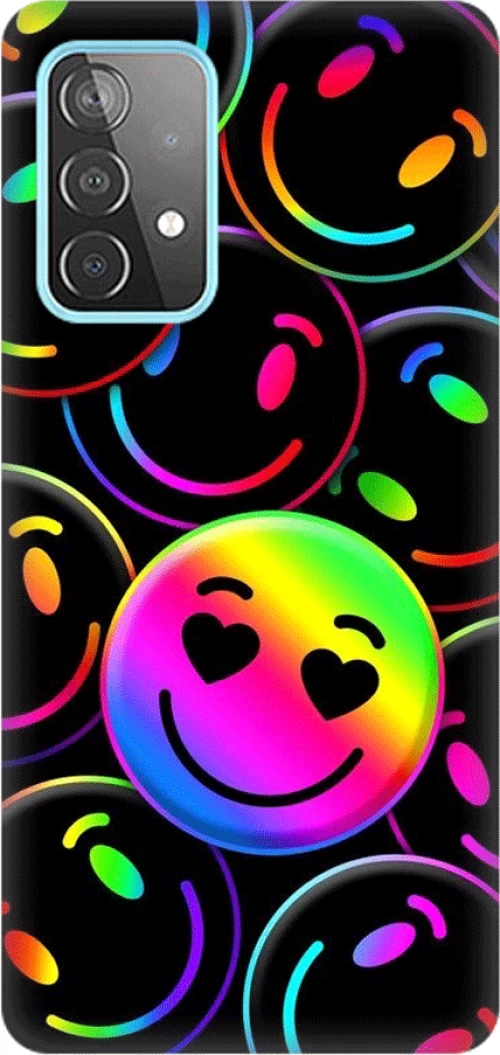 emoji heart Silicone case Θήκη για Samsung Galaxy A13 5G black