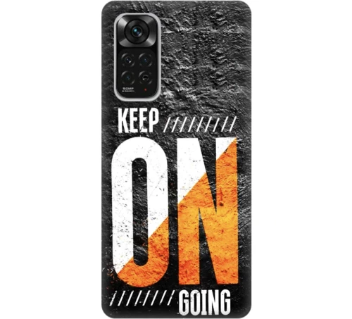 keep on going Silicone case Θήκη για XIAOMI Redmi NOTE 11 Pro / Note 11 Pro 5G black