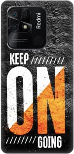keep on going Silicone case for XIAOMI Redmi 10C black