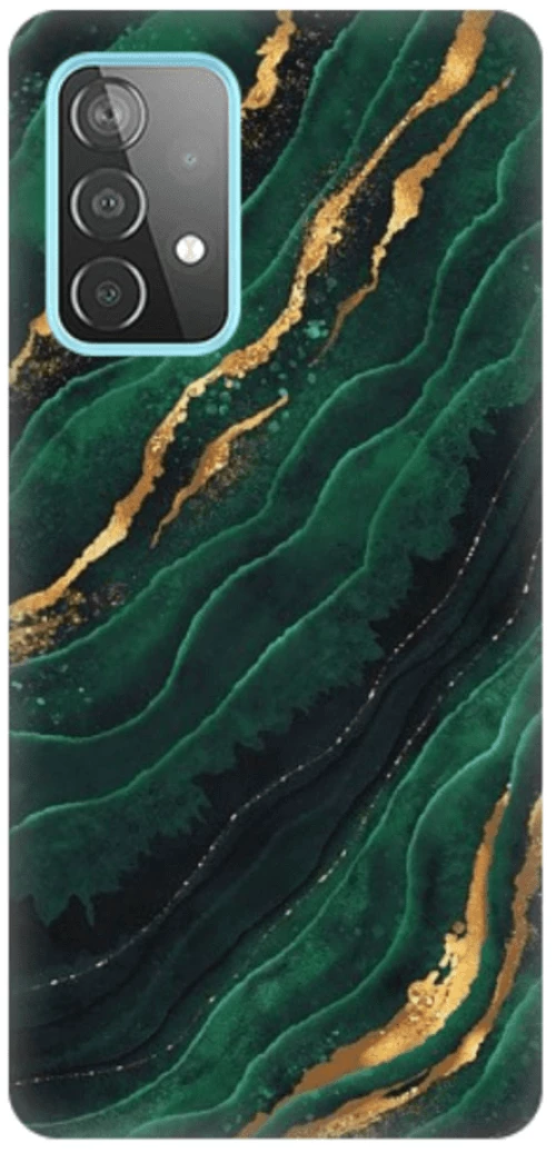 Marble Silicone case Θήκη για Samsung Galaxy A33 5G green