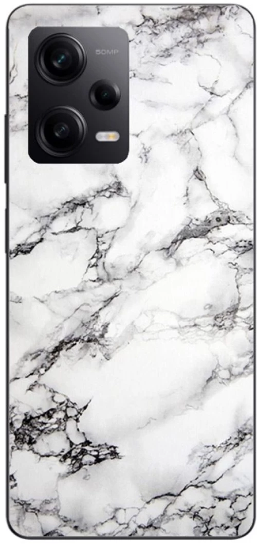 Marble Silicone Case θήκη για Xiaomi Redmi note 12 Pro+ Plus white