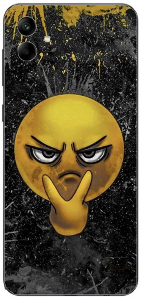 I See You Emoji Silicone Case θήκη για Samsung Galaxy A04 yellow