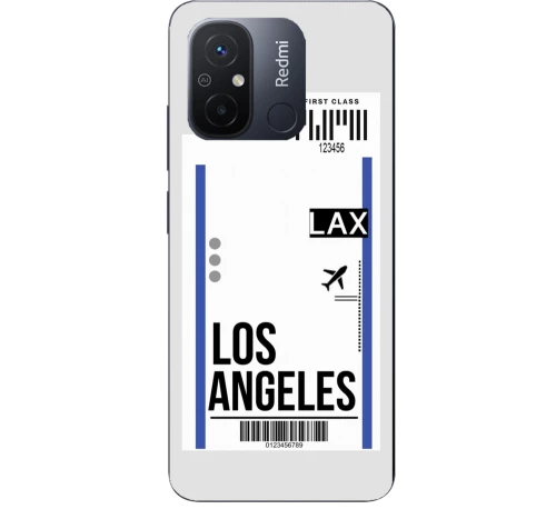 Travel To Los Angeles Silicone Διαφανη Θήκη για Xiaomi Redmi 12C