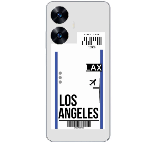 Travel To Los Angeles Silicone Διαφανη θήκη για Realme C55