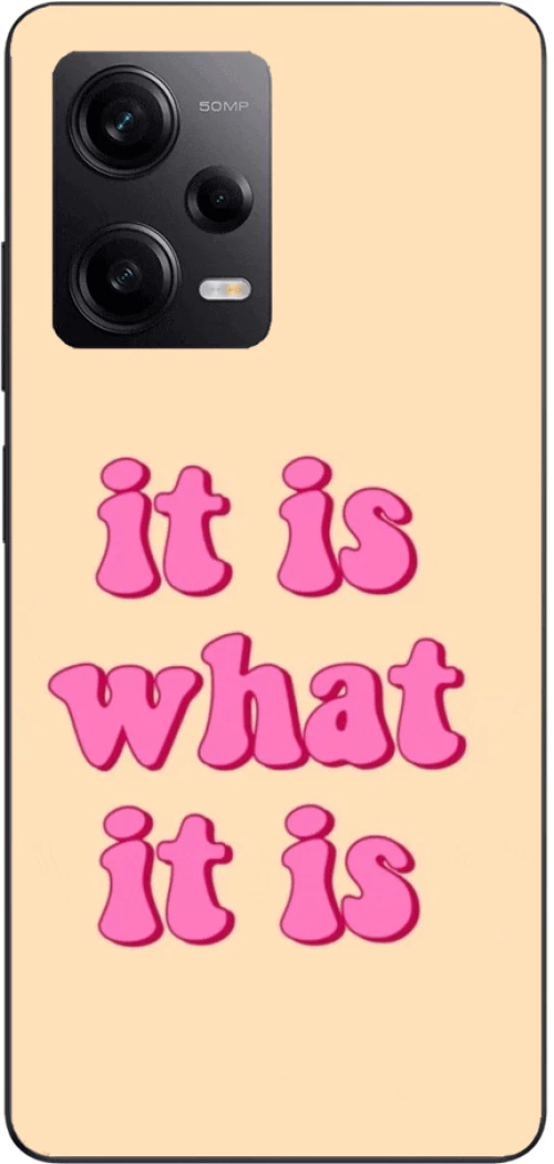 IT IS WAT IT IS Silicone Case θήκη για Xiaomi Redmi note 12 5g