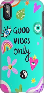 VIBES lines Silicone case Θήκη για iPhone X / XS