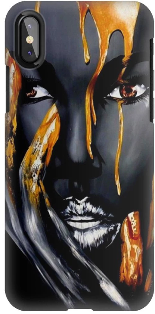 WOMAN IN BLACK Silicone Case Θήκη για Iphone XS