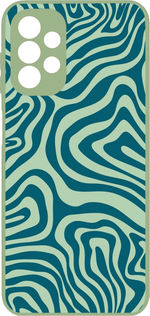 GREEN LINES Premium Protective Hard Case light green Θήκη για Samsung Galaxy A52s / A52 5G / A52 4G