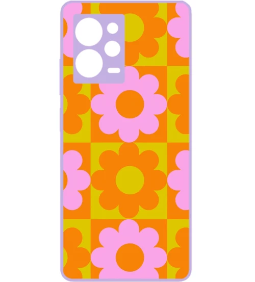 FLOWER PATTERN Premium Protective Hard Case purple Θήκη για Xiaomi Poco X5 Pro