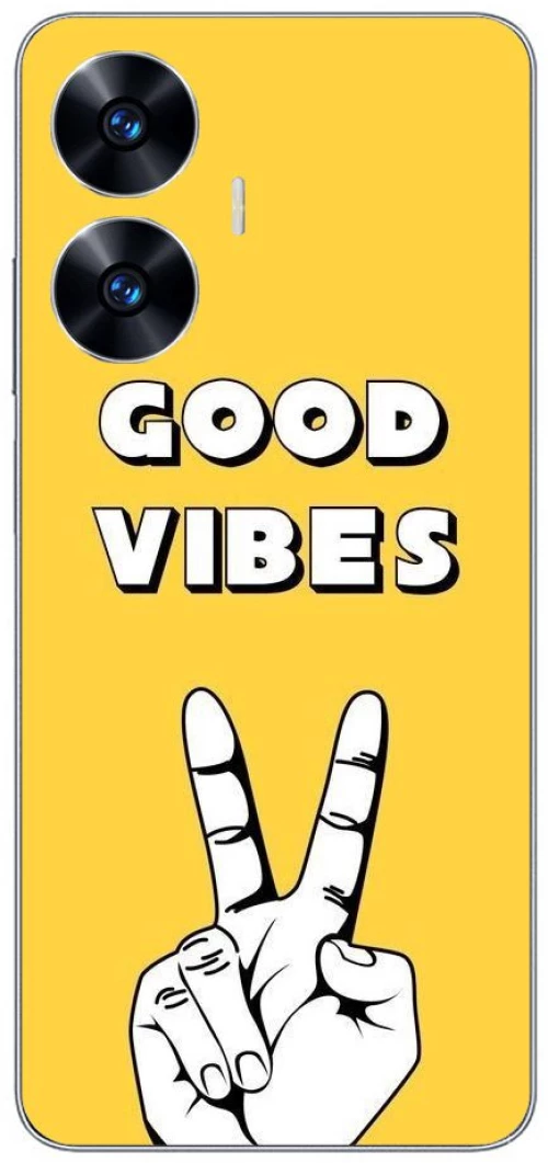 YELLOW GOOD VIBES Silicone case Θήκη για Realme C55