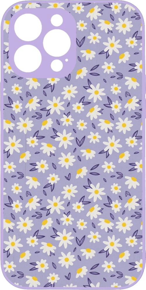 FLOWERS Premium Protective Hard Case purple Θήκη για Iphone 13 pro max