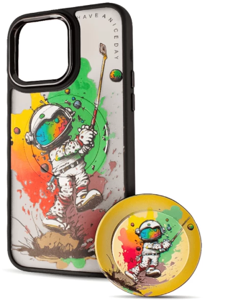 BOTER Case MagSafe + MagPopsocket Θηκη για iPhone 15 AstroGolfer